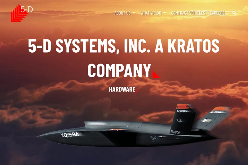 5-D Systems Website Screenshot